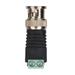 BNC Male Balun Connector Professional BNC Connector Kit BNC Male Connector Screw Terminal Coax Video Balun Adapter for CCTV DVR TV Video Cameras