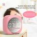 Dgankt LED Mirror Digital Alarm Clock Big Time Display Table Alarm Clock Wireless Speaker Subwoofer Music Player Support Bluetooth For Sports/Working on Clearance