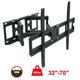 Stainless Steel TV Wall Brackets Wall Mount Tilt and Swivel for Most 32-70 Inches Flat Curved TVs Cantilever TV Wall Stand up to 50KG Tilting Height Adjustable Max VESA 600x400mm