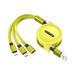 Oneshit Data Cable Spring Clearance Five Gear Retractable 3 In 1 USB Cable Data Line Universal Portable Fast Char-ging Cable With Type C/Micro USB/IOS Port Connector Max 120cm