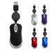 Retractable notebook mouse Ultrathin Mute Mouse Portable Mouse for Home Office Travel ( Purple )