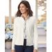 Blair Women's Spindrift™ Soft Cardigan Sweater - Ivory - 3X - Womens