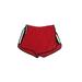 Nike Athletic Shorts: Red Solid Activewear - Women's Size X-Large