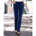 Blair Women's Stretch Wide-Wale Corduroy Pull-On Pants - Blue - 12 - Misses