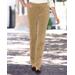 Blair Women's Stretch Wide-Wale Corduroy Pull-On Pants - Brown - 8P - Petite