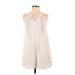 Roxy Casual Dress - Mini Keyhole Sleeveless: Ivory Dresses - Women's Size X-Small