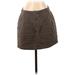 BCBGMAXAZRIA Casual Mini Skirt Mini: Brown Print Bottoms - Women's Size Medium