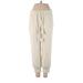 Who What Wear Sweatpants - High Rise: Ivory Activewear - Women's Size Medium