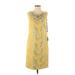 Lavender Label by Vera Wang Cocktail Dress - Shift Scoop Neck Sleeveless: Yellow Dresses - New - Women's Size 4