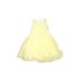 Bow Dream Special Occasion Dress - DropWaist: Yellow Solid Skirts & Dresses - Kids Girl's Size 3