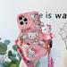 Hello Kitty Phone Case With Holder lanyard For iPhone 6 6Plus 7 8 X Xs XR 11 12 mini 13 14 Pro Max SE