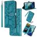 Samsung S20 Ultra Case Galaxy S20 Ultra Wallet Case Magnetic Closure Embossed Tree Premium PU Leather [Kickstand] [Card Slots] [Wrist Strap] Phone Cover For Samsung Galaxy S20 Ultra Blue