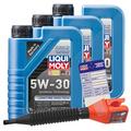 Liqui Moly 3x 1 L Longtime High Tech 5W-30 + Ölw.-Anhänger