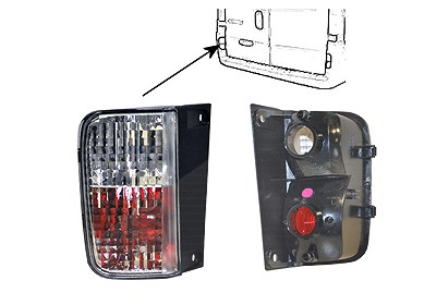 Van Wezel Heckleuchte links (Fahrerseite), für Stoßfänger [Hersteller-Nr. 4394929] für Nissan, Opel, Renault Image