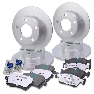 Atec Bremsscheiben + Bremsbeläge Vorne + Hinten [Hersteller-Nr. 40578946] für Audi Image