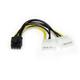 StarTech.com 6in LP4 to 8 Pin PCI Express Video Card Power Cable Adapt