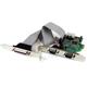 StarTech.com 2S1P Native PCI Express Parallel Serial Combo Card with 1