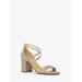 Michael Kors Sophie Flex Glitter Chain-Mesh Sandal Gold 9