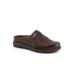 Wide Width Women's San Marc Tooled Casual Mule by SoftWalk in Brown (Size 9 W)