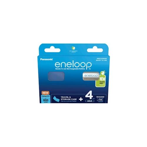 Panasonic Eneloop Micro AAA 800Mah + Akkubox Bk-4Mcdec4Be Pack 4