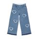 Stella Mccartney Kids Fringed Hearts Jeans - Denim - 12YR (12 Years)