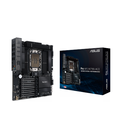 ASUS Mainboard "PRO WS W790-ACE", schwarz, B:30,5cm H:26,67cm T:5cm, Mainboards