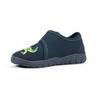 Hausschuh RICHTER "MAILO", Kinder, Gr. 36, blau (nachtblau dino), Textil, casual, Schuhe, Klettschuh, Kindergarten Schuh mit Dino-Stickerei