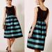 Anthropologie Dresses | Anthropologie Leifsdottir Starlit Stripes Party Dress Sequined Size 2 | Color: Black/Blue | Size: 2