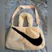 Nike Bags | Nike Fur Tote Bag | Color: Cream/Pink | Size: Os