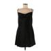 Divided by H&M Cocktail Dress - A-Line Cowl Neck Sleeveless: Black Solid Dresses - Women's Size Medium