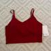 Athleta Tops | Nwt Athleta Red Elation V-Neck Crop D-Dd | Color: Red | Size: Xl