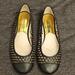 Michael Kors Shoes | Michael Michael Kors Womens Leather Studded Cut Out Ballet Flats Gold | Color: Black/Gold | Size: 8