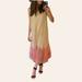 Free People Dresses | Free People Boho Dream Gauze Maxi Dress Size Small | Color: Cream/Red | Size: S
