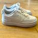 Nike Shoes | Nike Court Vision Alta White Sneakers Women’s Size 7 | Color: White | Size: 7