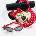 Disney Accessories | Disney Minnie Mouse Red White Polka Dot Adjustable Back Sun Visor & Sunglasses | Color: Black/Red | Size: Osg