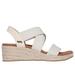 Skechers Women's Martha Stewart: Arch Fit Beverlee - Brentwood Sandals | Size 8.0 | Off White | Textile/Synthetic | Vegan