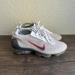 Nike Shoes | Nike Air Vapormax 2021 Fk White Thunder Blue Running Shoes Womens 7 Dc9454-100 | Color: White | Size: 7