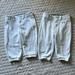 Under Armour Bottoms | * 2 Pairs*White Under Armour Girls Practice Softball Pants Sz Small | Color: White | Size: Sg