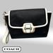 Coach Bags | Like New Authentic Coach Taylor Spectator Genuine Leather Flip Clutch In Black | Color: Black/White | Size: Os