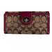 Coach Accessories | Coach Signature Wallet Purple Piping | Color: Purple | Size: Os
