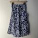 American Eagle Outfitters Dresses | American Eagle Women's Paisley Print Strapless Dress Blue White Size 2 | Color: Blue/White | Size: 2