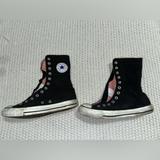 Converse Shoes | Converse High Top Women’s Size 9 Pink Inner Trim | Color: Black/Pink | Size: 9