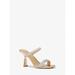 Michael Kors Shoes | Michael Kors Clara Embellished Metallic Snake Embossed Sandal 9 | Color: Gold | Size: 9