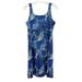 Columbia Dresses | Columbia Pfg Omni-Freeze Blue Floral Tank Dress Athletic Outdoor - Size Large | Color: Blue | Size: L