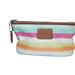 Coach Bags | Coach Small Zipper Pouch With Multicolored Stripe Pattern | Color: Brown/Red | Size: Os