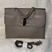 Gucci Bags | Gucci Marmont Beige Pebbled Leather Top Handle Size Medium Vguc | Color: Gray | Size: Os