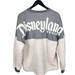 Disney Tops | Disney Disneyland Resort Spirit Jersey Sherpa Fuzzy Comfy Pull Over Sweatshirt | Color: Cream/Gray | Size: S