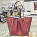 Michael Kors Bags | Michael Kors Mina Large Belted Chain Shoulder Tote Bag Dark Cherry | Color: Purple/Red | Size: Os