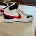Nike Shoes | Nike Court A Borough Mid 2 Black White And University Red 4y | Color: Black/Red | Size: 4b