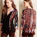 Anthropologie Tops | Anthropologie Ranna Gill Spectral Embroidered Peasant Blouse | Color: Black/Red | Size: Xs